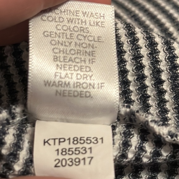 J. Jill Navy & White Textured Cowl Neck Tunic Size XS #185531 - Picture 10 of 10